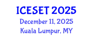 International Conference on Education, Science, Engineering and Technology (ICESET) December 11, 2025 - Kuala Lumpur, Malaysia