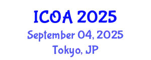 International Conference on Optimization Algorithms (ICOA) September 04, 2025 - Tokyo, Japan