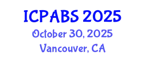 International Conference on Psychological and Behavioural Sciences (ICPABS) October 30, 2025 - Vancouver, Canada