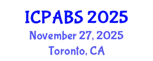 International Conference on Psychological and Behavioural Sciences (ICPABS) November 27, 2025 - Toronto, Canada