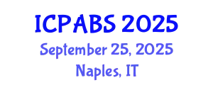 International Conference on Psychological and Behavioural Sciences (ICPABS) September 25, 2025 - Naples, Italy