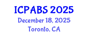International Conference on Psychological and Behavioural Sciences (ICPABS) December 18, 2025 - Toronto, Canada