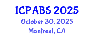 International Conference on Psychological and Behavioural Sciences (ICPABS) October 30, 2025 - Montreal, Canada