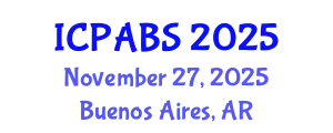 International Conference on Psychological and Behavioural Sciences (ICPABS) November 27, 2025 - Buenos Aires, Argentina