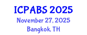 International Conference on Psychological and Behavioural Sciences (ICPABS) November 27, 2025 - Bangkok, Thailand