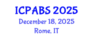 International Conference on Psychological and Behavioural Sciences (ICPABS) December 18, 2025 - Rome, Italy