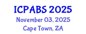 International Conference on Psychological and Behavioural Sciences (ICPABS) November 03, 2025 - Cape Town, South Africa