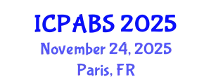 International Conference on Psychological and Behavioural Sciences (ICPABS) November 24, 2025 - Paris, France