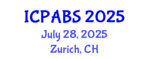 International Conference on Psychological and Behavioural Sciences (ICPABS) July 28, 2025 - Zurich, Switzerland