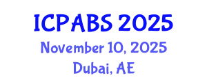 International Conference on Psychological and Behavioural Sciences (ICPABS) November 10, 2025 - Dubai, United Arab Emirates