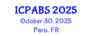 International Conference on Psychological and Behavioural Sciences (ICPABS) October 30, 2025 - Paris, France