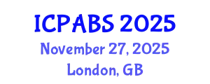 International Conference on Psychological and Behavioural Sciences (ICPABS) November 27, 2025 - London, United Kingdom
