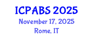 International Conference on Psychological and Behavioural Sciences (ICPABS) November 17, 2025 - Rome, Italy