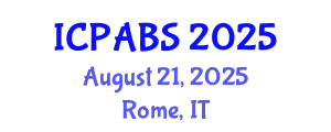 International Conference on Psychological and Behavioural Sciences (ICPABS) August 21, 2025 - Rome, Italy