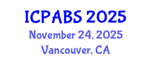 International Conference on Psychological and Behavioural Sciences (ICPABS) November 24, 2025 - Vancouver, Canada