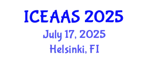 International Conference on Economic and Administrative Sciences (ICEAAS) July 17, 2025 - Helsinki, Finland
