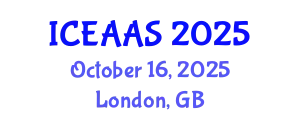 International Conference on Economic and Administrative Sciences (ICEAAS) October 16, 2025 - London, United Kingdom
