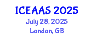 International Conference on Economic and Administrative Sciences (ICEAAS) July 28, 2025 - London, United Kingdom