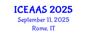 International Conference on Economic and Administrative Sciences (ICEAAS) September 11, 2025 - Rome, Italy