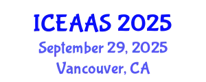 International Conference on Economic and Administrative Sciences (ICEAAS) September 29, 2025 - Vancouver, Canada