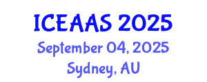 International Conference on Economic and Administrative Sciences (ICEAAS) September 04, 2025 - Sydney, Australia
