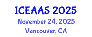 International Conference on Economic and Administrative Sciences (ICEAAS) November 24, 2025 - Vancouver, Canada