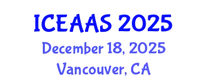 International Conference on Economic and Administrative Sciences (ICEAAS) December 18, 2025 - Vancouver, Canada