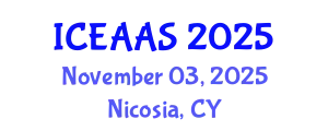 International Conference on Economic and Administrative Sciences (ICEAAS) November 03, 2025 - Nicosia, Cyprus