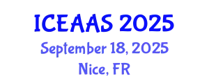 International Conference on Economic and Administrative Sciences (ICEAAS) September 18, 2025 - Nice, France