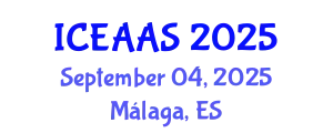 International Conference on Economic and Administrative Sciences (ICEAAS) September 04, 2025 - Málaga, Spain