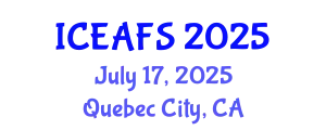 International Conference on Economic and Financial Sciences (ICEAFS) July 17, 2025 - Quebec City, Canada