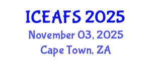 International Conference on Economic and Financial Sciences (ICEAFS) November 03, 2025 - Cape Town, South Africa