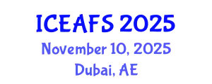 International Conference on Economic and Financial Sciences (ICEAFS) November 10, 2025 - Dubai, United Arab Emirates