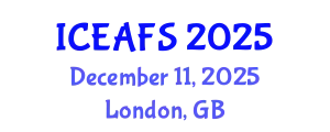 International Conference on Economic and Financial Sciences (ICEAFS) December 11, 2025 - London, United Kingdom