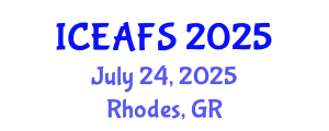 International Conference on Economic and Financial Sciences (ICEAFS) July 24, 2025 - Rhodes, Greece