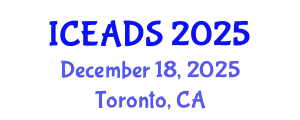 International Conference on Engineering and Design Sciences (ICEADS) December 18, 2025 - Toronto, Canada