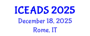 International Conference on Engineering and Design Sciences (ICEADS) December 18, 2025 - Rome, Italy
