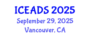International Conference on Engineering and Design Sciences (ICEADS) September 29, 2025 - Vancouver, Canada