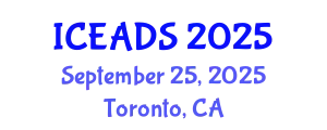 International Conference on Engineering and Design Sciences (ICEADS) September 25, 2025 - Toronto, Canada