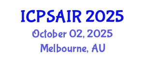 International Conference on Political Sciences and International Relations (ICPSAIR) October 02, 2025 - Melbourne, Australia
