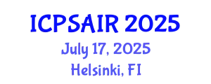 International Conference on Political Sciences and International Relations (ICPSAIR) July 17, 2025 - Helsinki, Finland