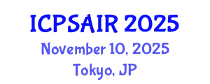 International Conference on Political Sciences and International Relations (ICPSAIR) November 10, 2025 - Tokyo, Japan