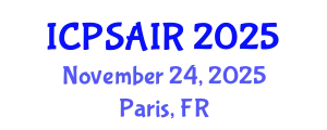 International Conference on Political Sciences and International Relations (ICPSAIR) November 24, 2025 - Paris, France
