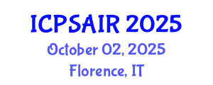 International Conference on Political Sciences and International Relations (ICPSAIR) October 02, 2025 - Florence, Italy