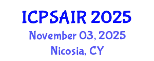 International Conference on Political Sciences and International Relations (ICPSAIR) November 03, 2025 - Nicosia, Cyprus