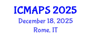 International Conference on Mathematical and Physical Sciences (ICMAPS) December 18, 2025 - Rome, Italy