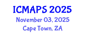 International Conference on Mathematical and Physical Sciences (ICMAPS) November 03, 2025 - Cape Town, South Africa