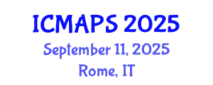 International Conference on Mathematical and Physical Sciences (ICMAPS) September 11, 2025 - Rome, Italy