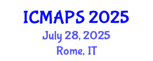 International Conference on Mathematical and Physical Sciences (ICMAPS) July 28, 2025 - Rome, Italy