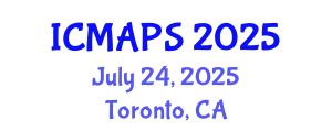International Conference on Mathematical and Physical Sciences (ICMAPS) July 24, 2025 - Toronto, Canada
